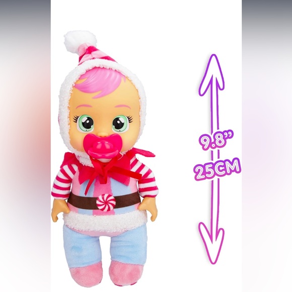 Cry Babies Tiny Cuddles Christmas - 9" Baby - Picture 8 of 10